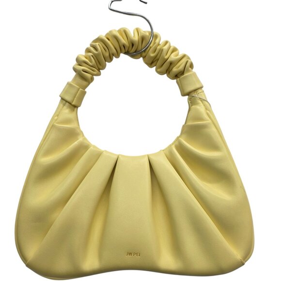 JW Pei Handbags - JW Pei Womens Gabi Ruched Hobo Top Handle Small Shoulder Bag Butter Yellow